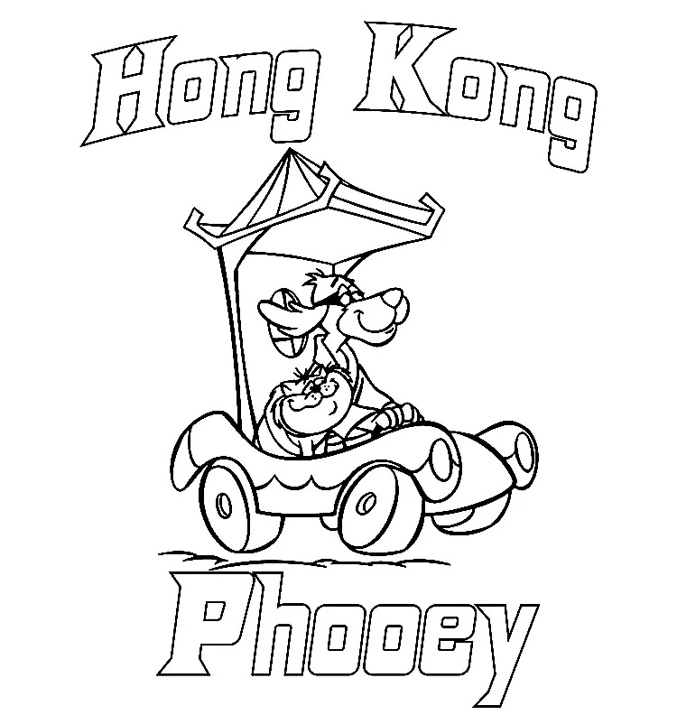 Çocuklar İçin Hong Kong Phooey Boyama Sayfaları 
