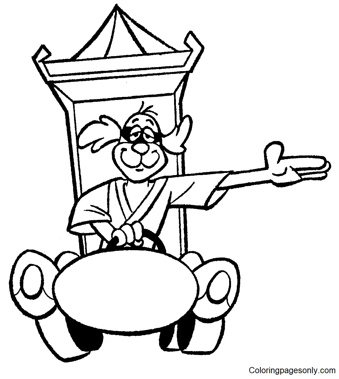 Çocuklar İçin Hong Kong Phooey Boyama Sayfaları 