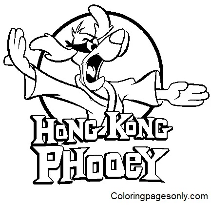 Çocuklar İçin Hong Kong Phooey Boyama Sayfaları 
