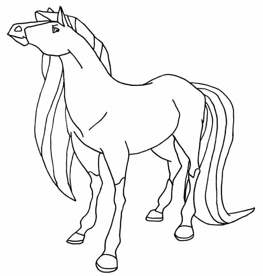 Çocuklar İçin Horseland Boyama Sayfaları 