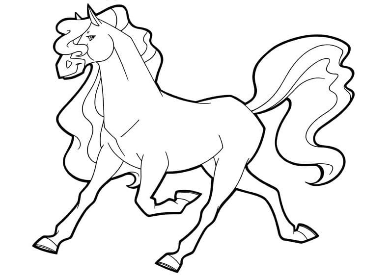 Çocuklar İçin Horseland Boyama Sayfaları 