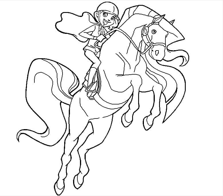 Çocuklar İçin Horseland Boyama Sayfaları 