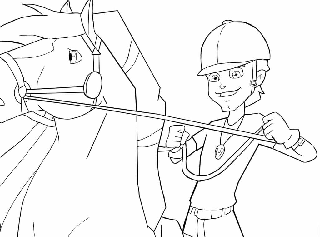 Çocuklar İçin Horseland Boyama Sayfaları 