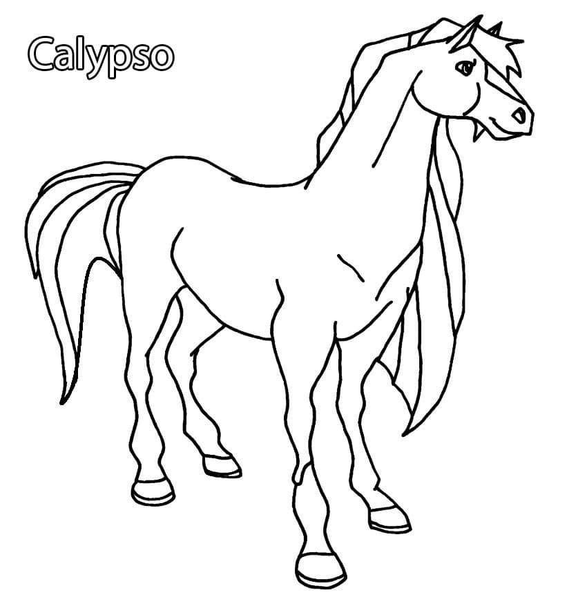 Çocuklar İçin Horseland Boyama Sayfaları 