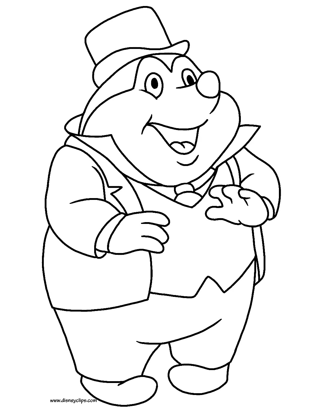 Çocuklar İçin İchabod and mr Toad Boyama Sayfaları 