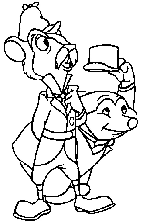 Çocuklar İçin İchabod and mr Toad Boyama Sayfaları 