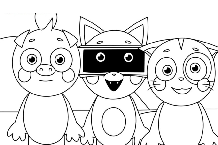 Çocuklar İçin incredibox Boyama Sayfaları 