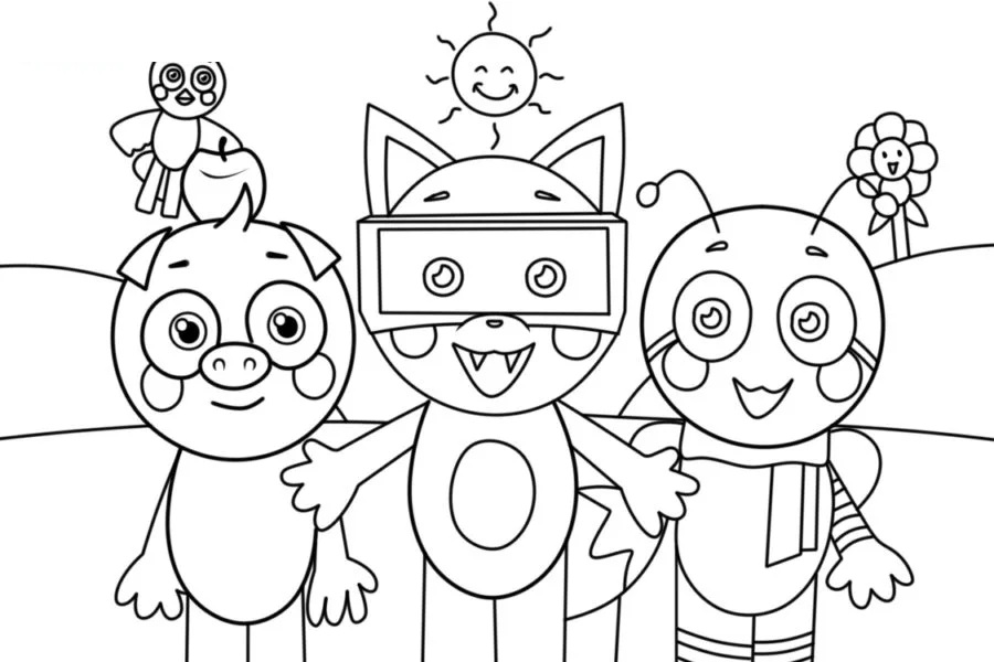 Çocuklar İçin incredibox Boyama Sayfaları 