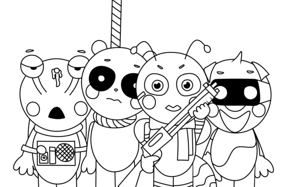 Çocuklar İçin incredibox Boyama Sayfaları 