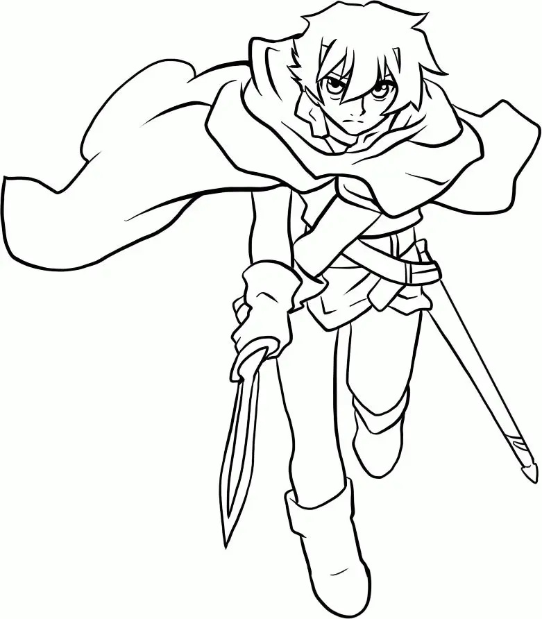 Çocuklar İçin inuyasha Boyama Sayfaları 