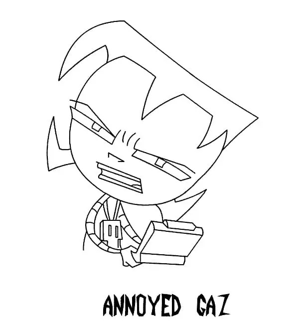Çocuklar İçin invader Zim Boyama Sayfaları 