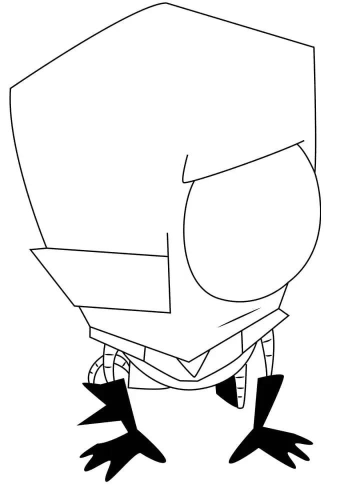 Çocuklar İçin invader Zim Boyama Sayfaları 