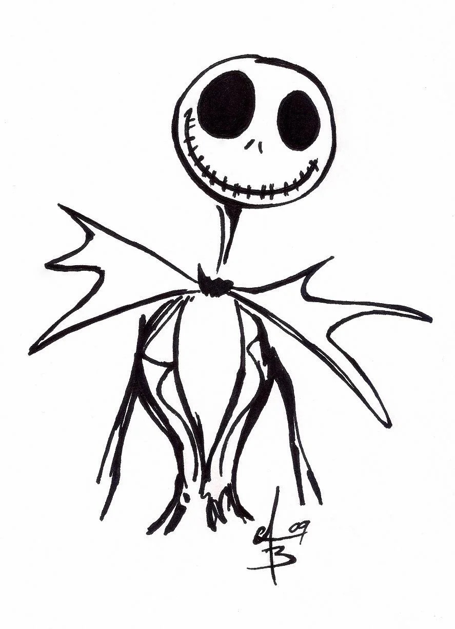 Çocuklar İçin Jack Skellington Boyama Sayfaları 