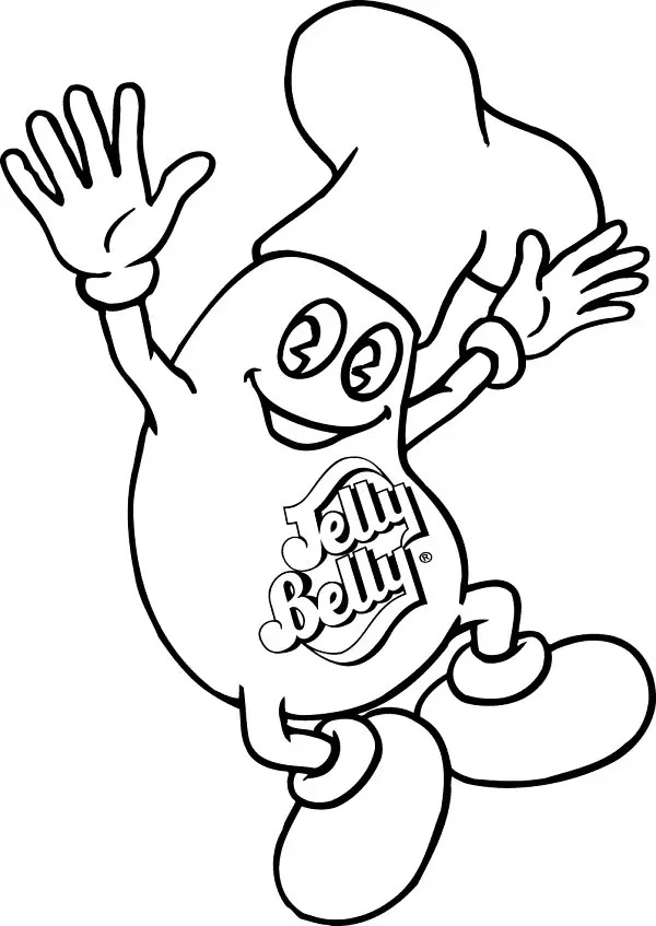 Çocuklar İçin Jelly Belly Boyama Sayfaları 