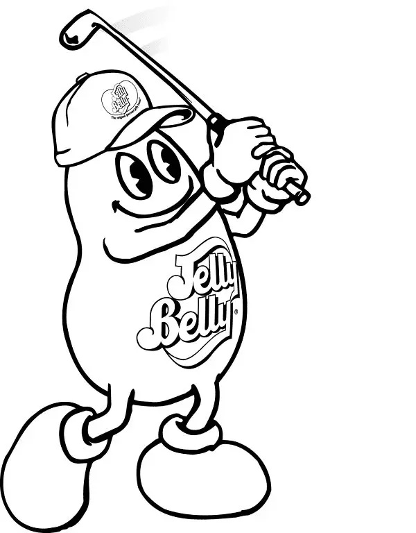 Çocuklar İçin Jelly Belly Boyama Sayfaları 