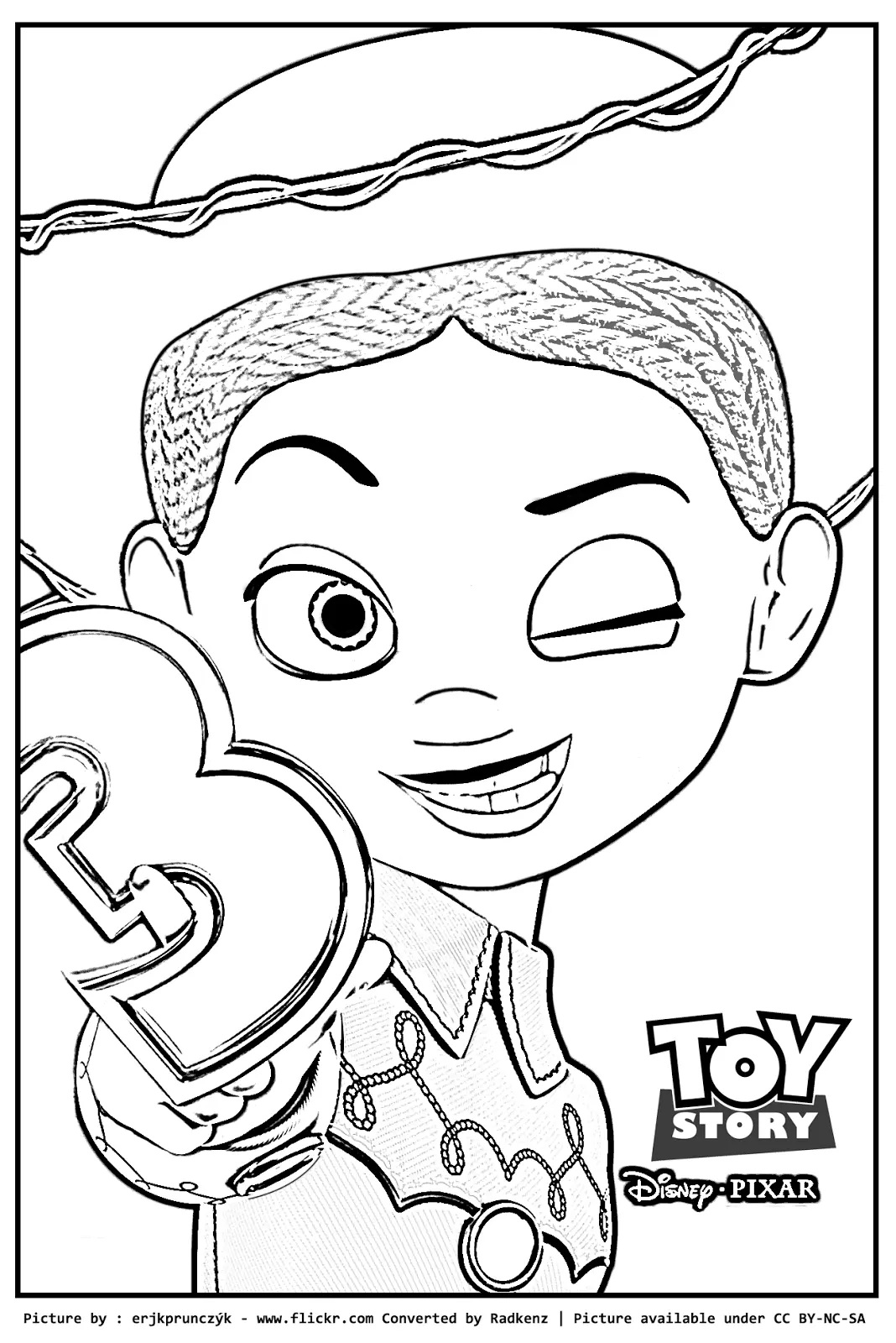 Çocuklar İçin Jessie Toy Story Boyama Sayfaları 