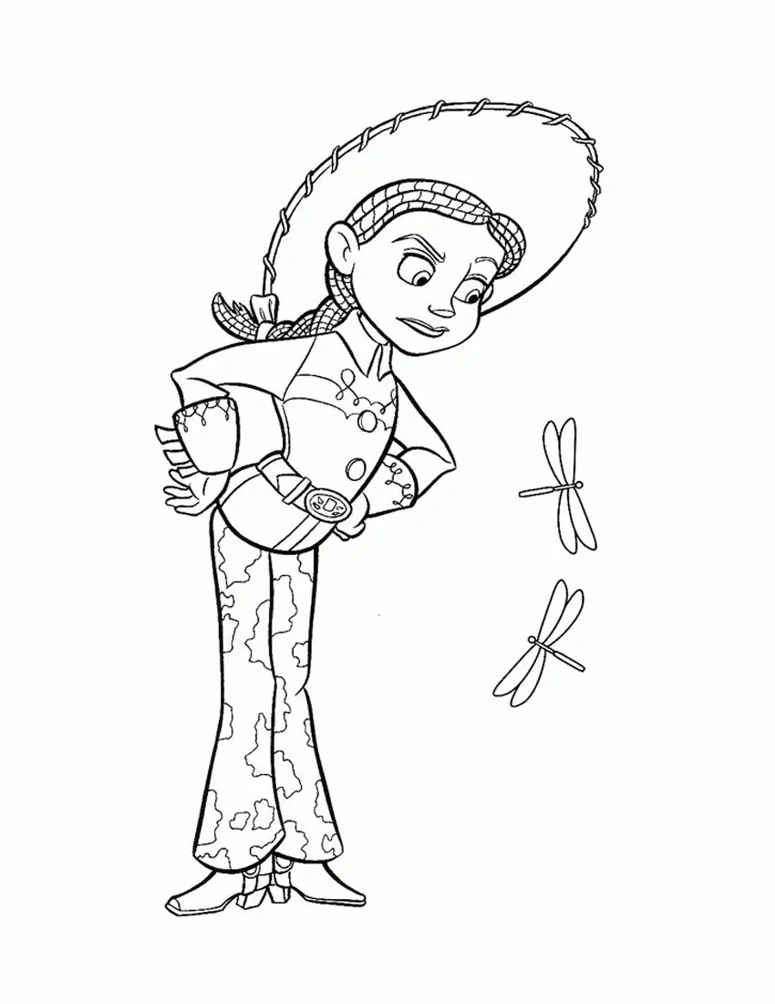 Çocuklar İçin Jessie Toy Story Boyama Sayfaları 