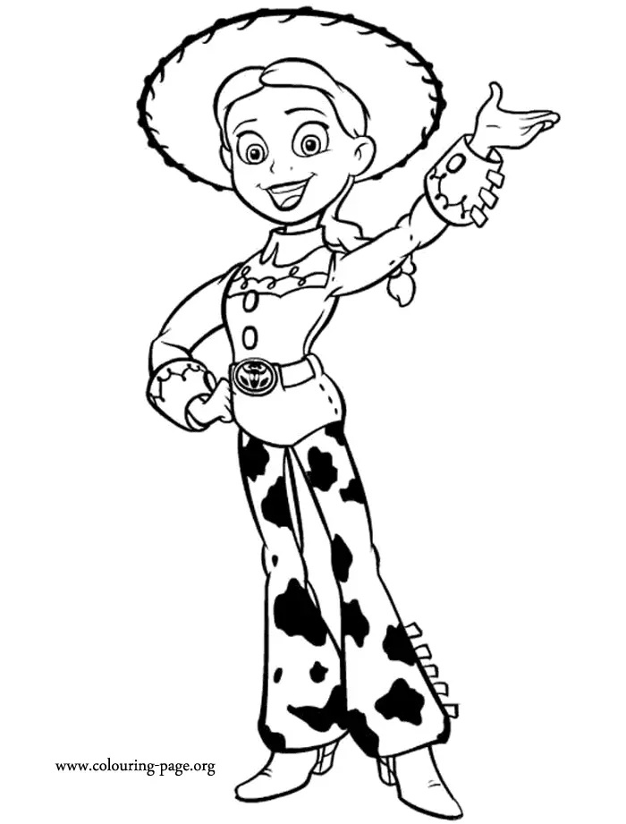 Çocuklar İçin Jessie Toy Story Boyama Sayfaları 