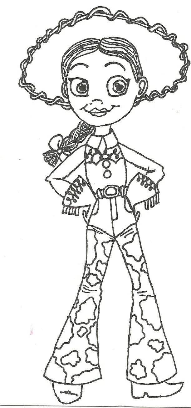Çocuklar İçin Jessie Toy Story Boyama Sayfaları 