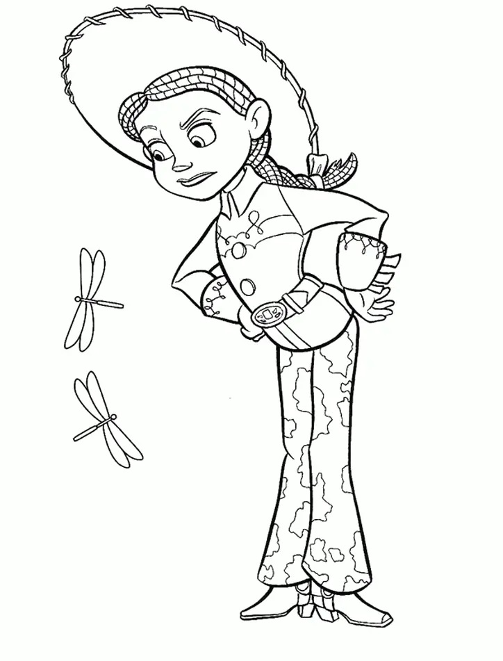 Çocuklar İçin Jessie Toy Story Boyama Sayfaları 