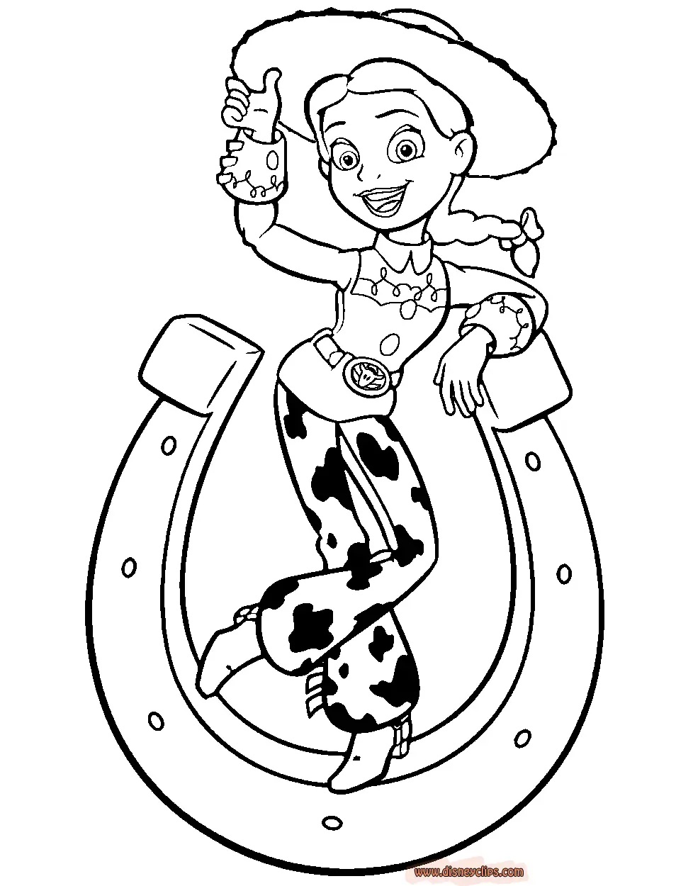Çocuklar İçin Jessie Toy Story Boyama Sayfaları 
