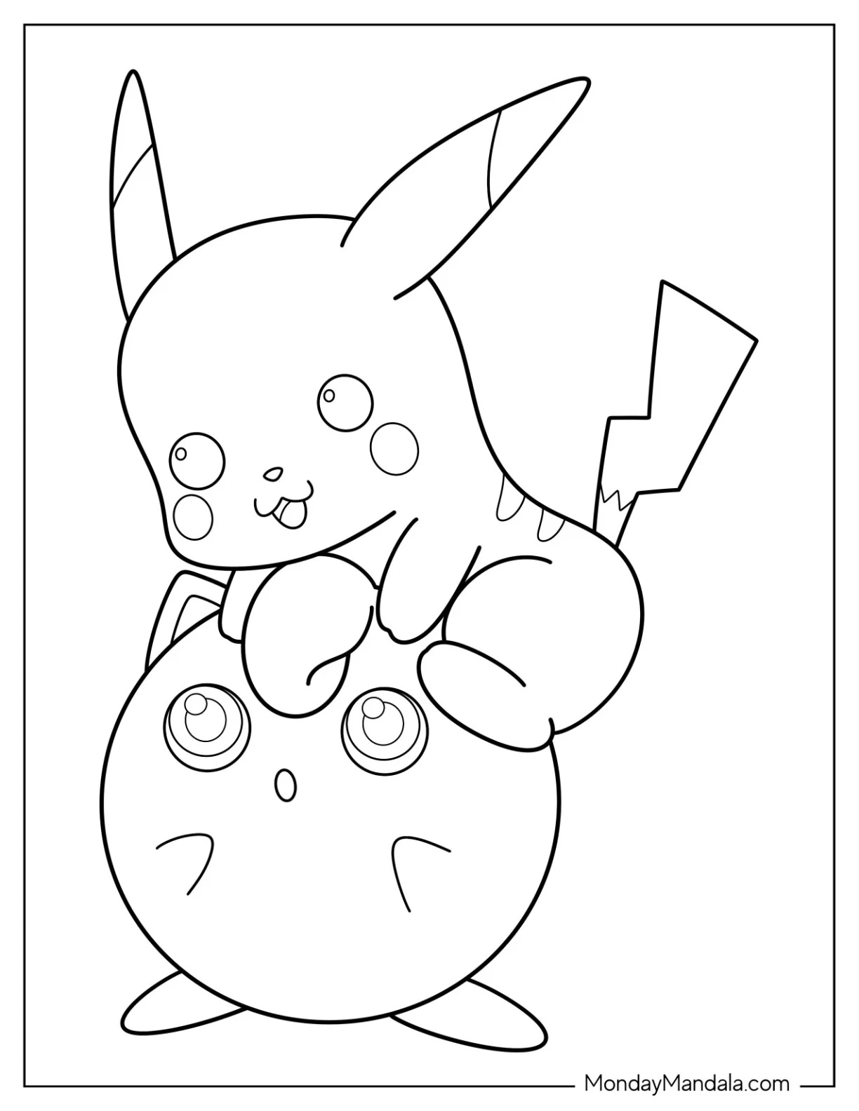 Çocuklar İçin Jigglypuff Boyama Sayfaları 