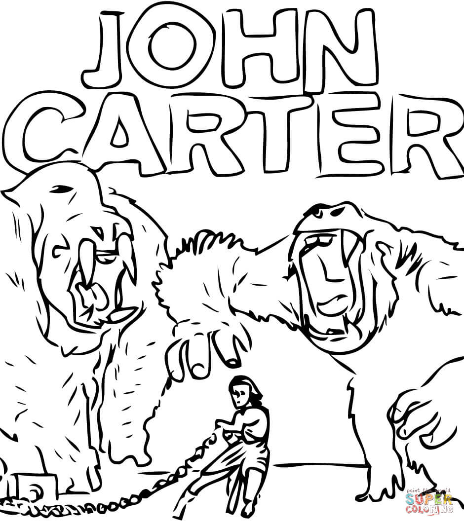Çocuklar İçin john-carter Boyama Sayfaları 