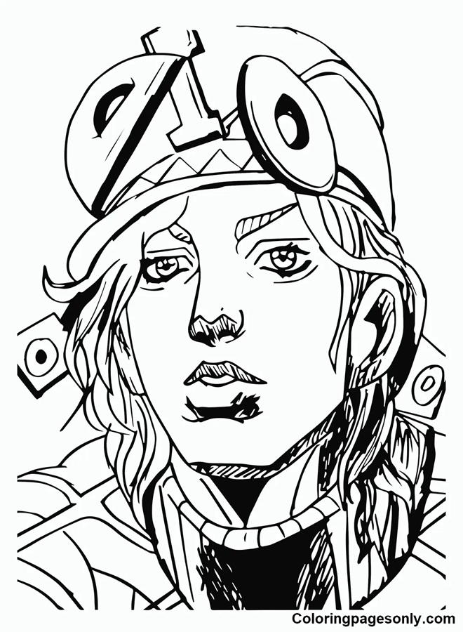 Çocuklar İçin jojo Boyama Sayfaları 