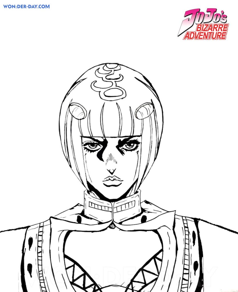 Çocuklar İçin jojos Bizarre Adventure Boyama Sayfaları 