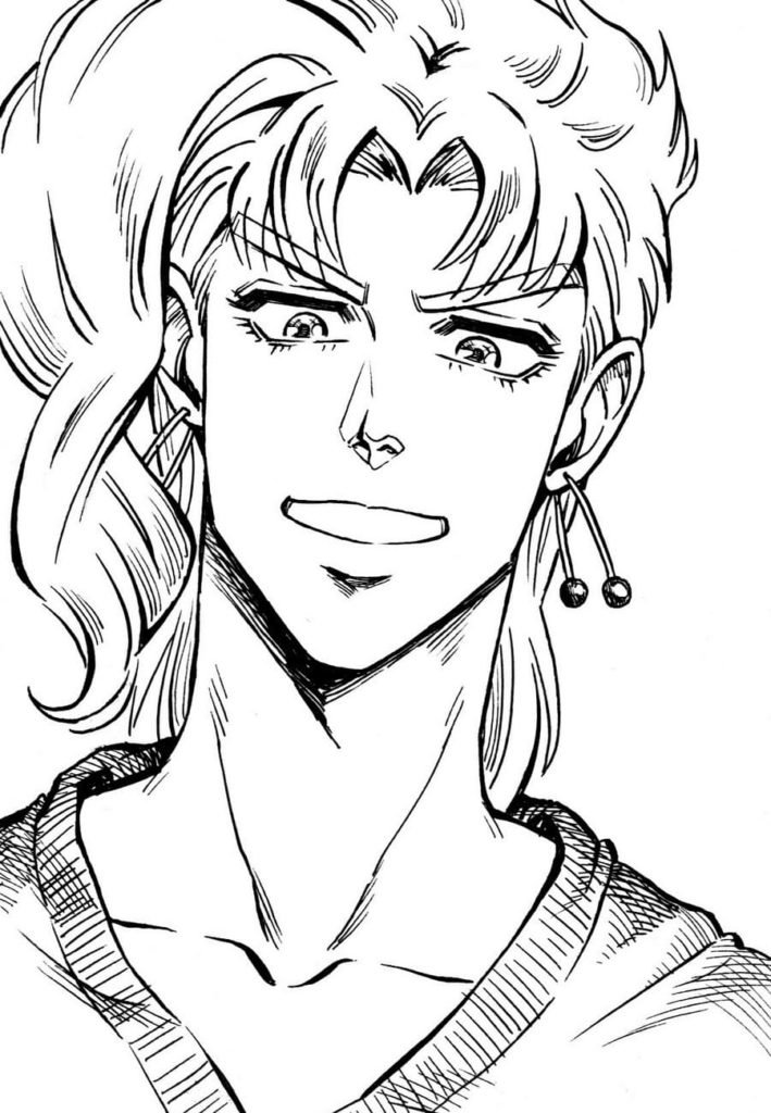 Çocuklar İçin jojos Bizarre Adventure Boyama Sayfaları 