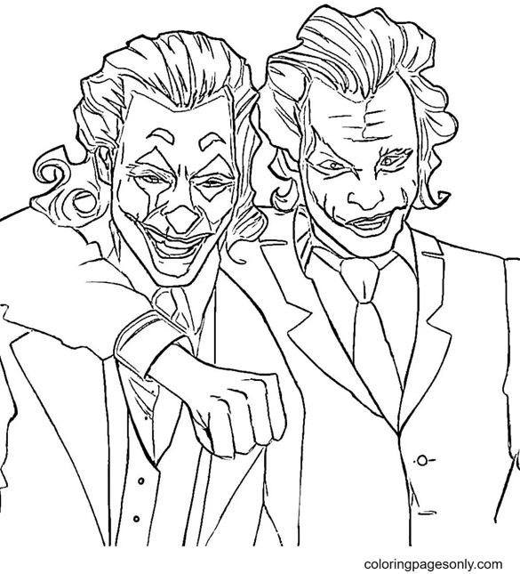 Çocuklar İçin Joker Boyama Sayfaları 