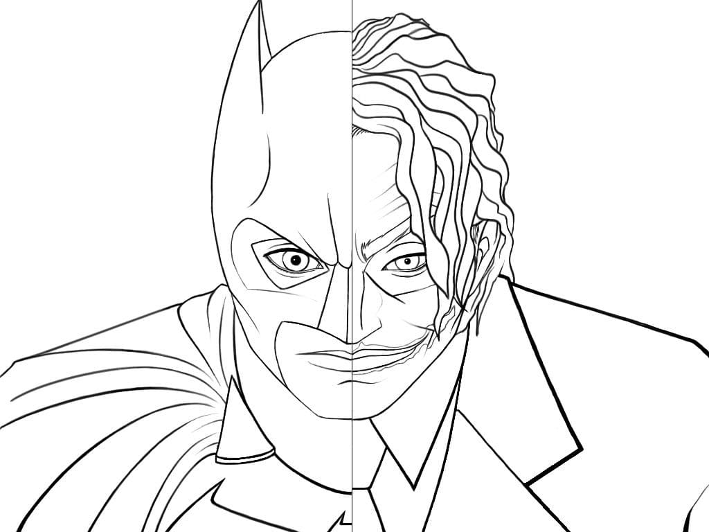 Çocuklar İçin Joker Boyama Sayfaları 