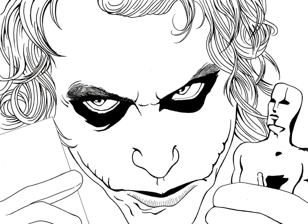 Çocuklar İçin Joker Boyama Sayfaları 