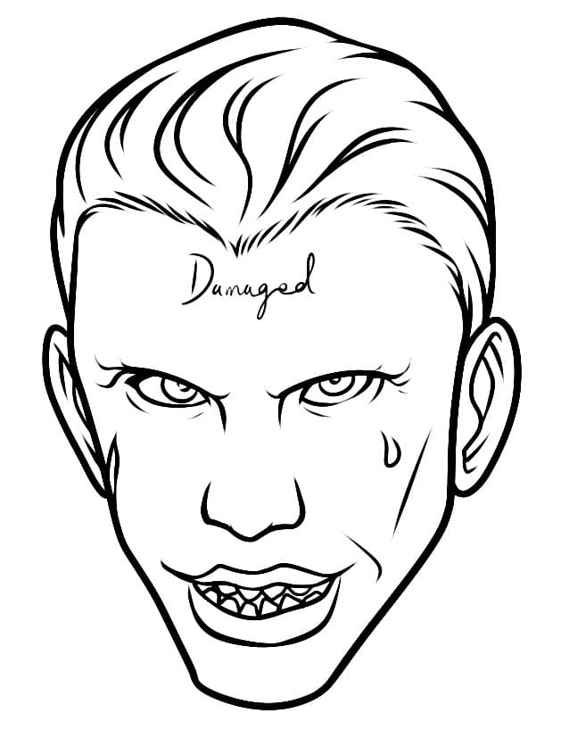 Çocuklar İçin Joker Boyama Sayfaları 