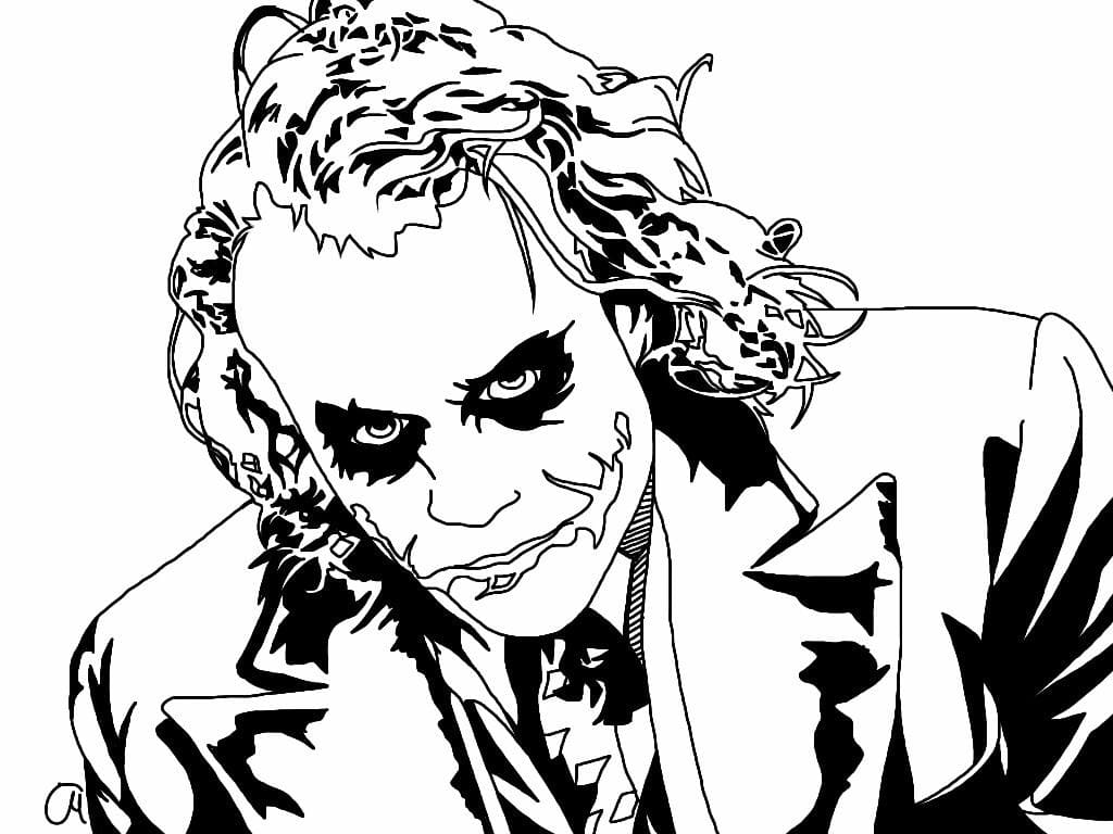 Çocuklar İçin Joker Boyama Sayfaları 