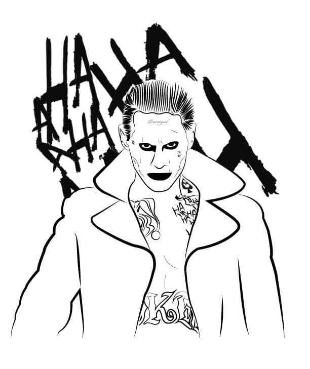 Çocuklar İçin Joker Boyama Sayfaları 