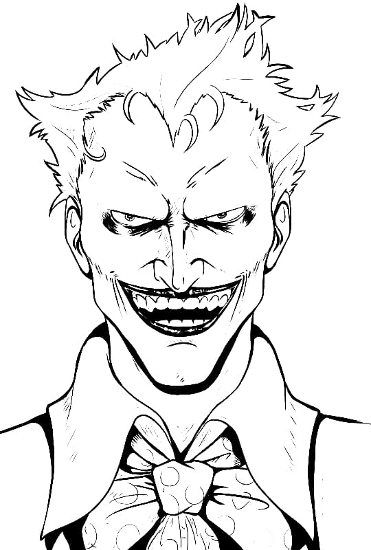 Çocuklar İçin Joker Boyama Sayfaları 
