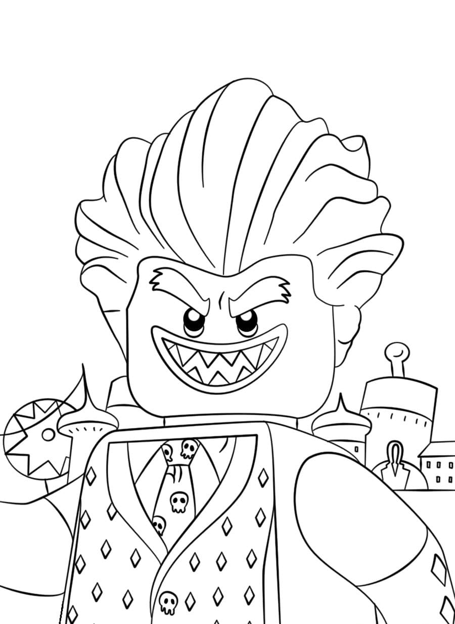 Çocuklar İçin Joker Boyama Sayfaları 