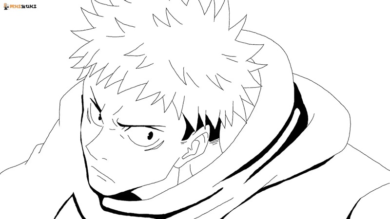 Çocuklar İçin Jujutsu Kaisen Boyama Sayfaları 