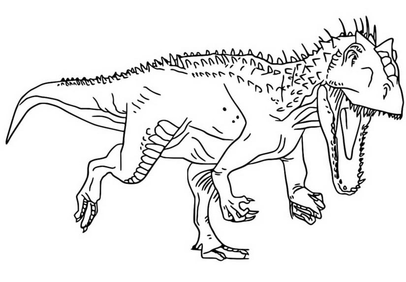 Çocuklar İçin Jurassic World Cretaceous Kapmı Boyama Sayfaları 
