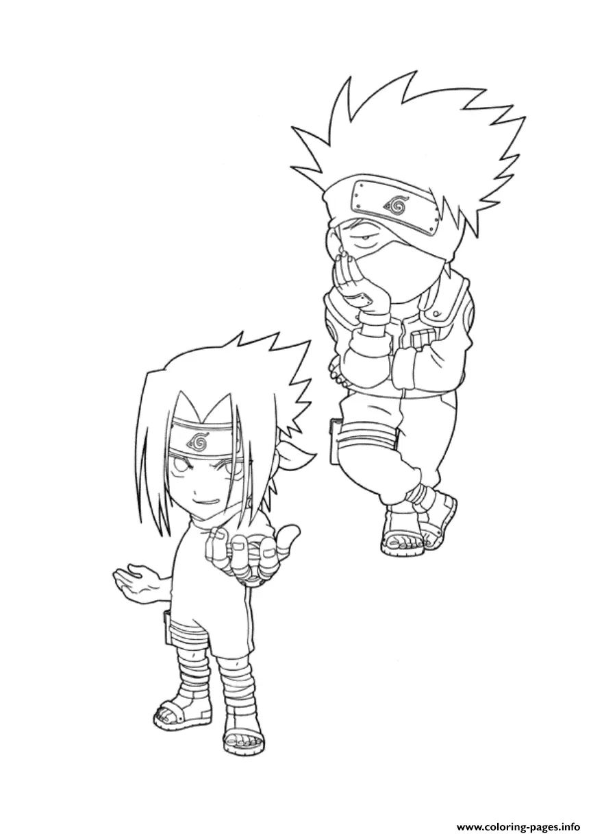 Çocuklar İçin Kakashi Boyama Sayfaları 