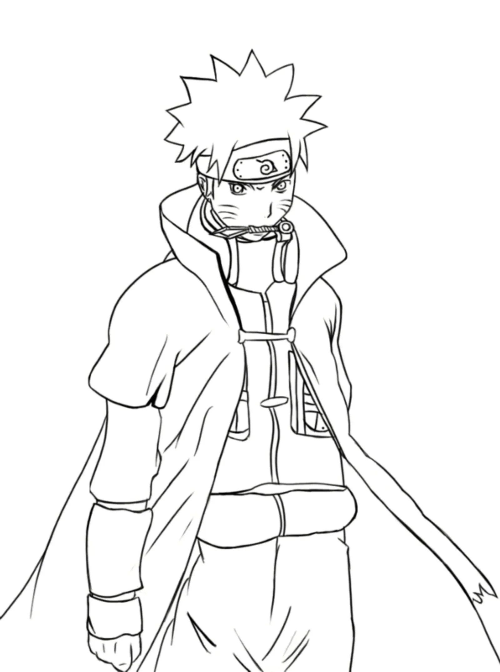 Çocuklar İçin Kakashi Boyama Sayfaları 