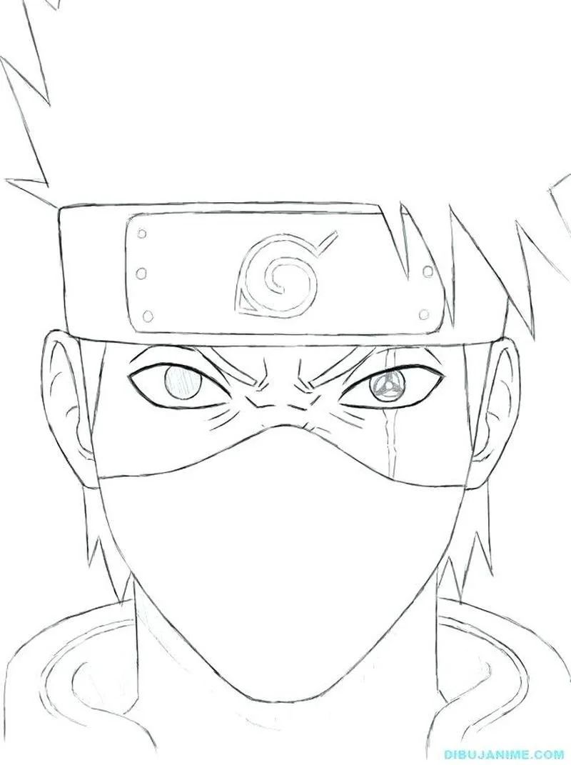 Çocuklar İçin Kakashi Boyama Sayfaları 