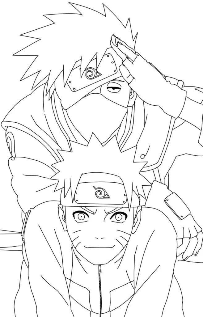 Çocuklar İçin Kakashi Boyama Sayfaları 