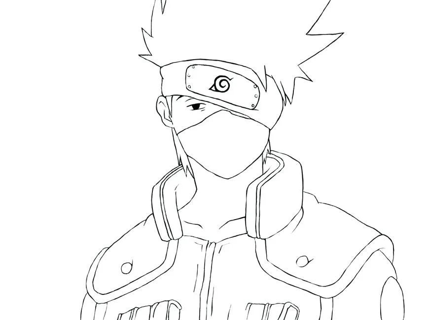 Çocuklar İçin Kakashi Boyama Sayfaları 