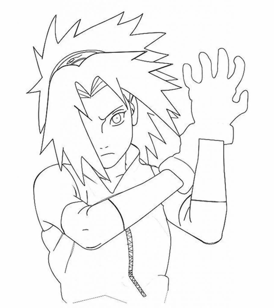 Çocuklar İçin Kakashi Boyama Sayfaları 