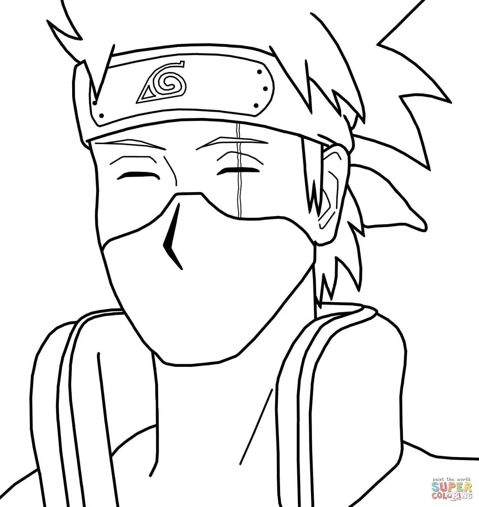 Çocuklar İçin Kakashi Boyama Sayfaları 