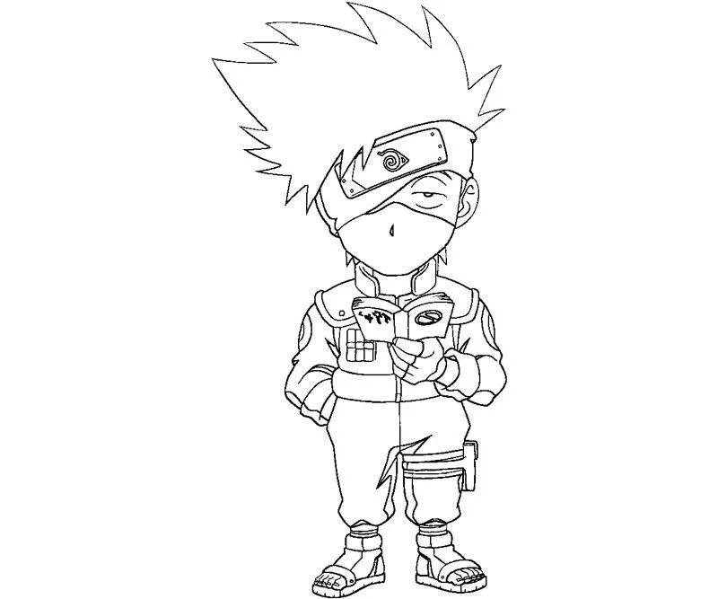 Çocuklar İçin Kakashi Boyama Sayfaları 