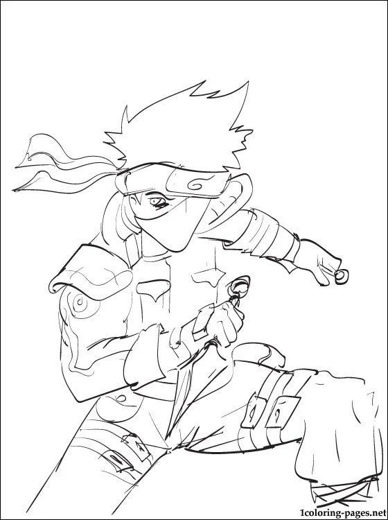 Çocuklar İçin Kakashi Boyama Sayfaları 