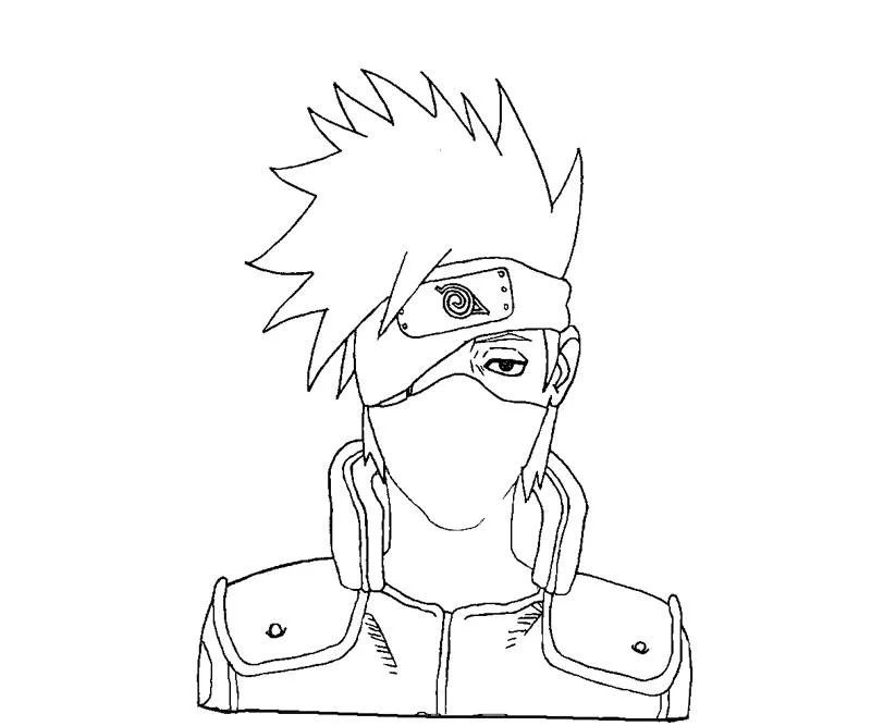 Çocuklar İçin Kakashi Boyama Sayfaları 